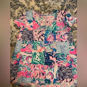 Lilly Pulitzer medium Etta v neck shirt